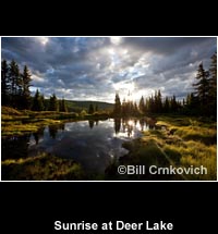 Sunrise at Deer Lake